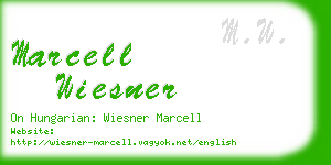 marcell wiesner business card